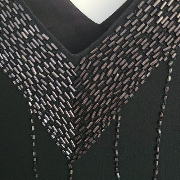 Joie beaded silk chiffon v-neck sleeveless top - Picture 11 of 11